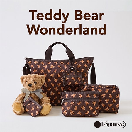 赤いリボンがアクセントの愛らしいクマのデザイン