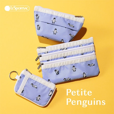 繊細な水彩タッチで描かれたベビーペンギンが愛らしいデザイン。