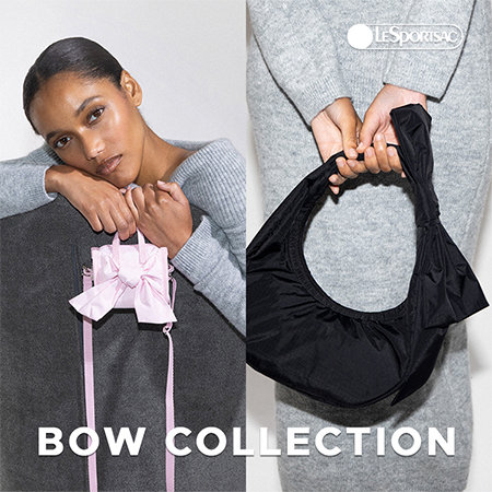 愛らしいリボンディテールをあしらったボウコレクション。