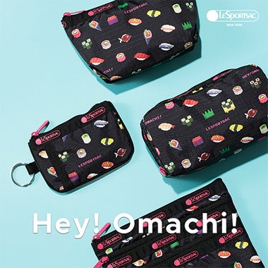 【Hey! Omachi!】お寿司のモチーフをピクセル調に描いたポーチが登場！