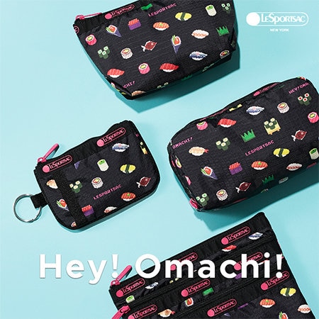 【Hey! Omachi!】お寿司のモチーフをピクセル調に描いたポーチが登場！