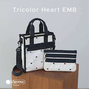 【Tricolor Heart EMB】ハートの刺繍がポイントの人気シリーズから新作が登場！