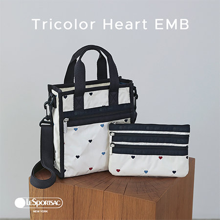 【Tricolor Heart EMB】ハートの刺繍がポイントの人気シリーズから新作が登場！