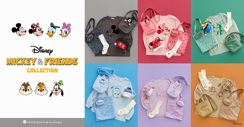 【earth music&amp;ecology】Disney MICKEY &amp; FRIENDS COLLECTION