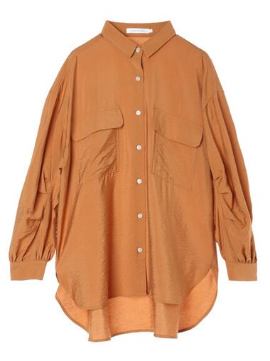 AMERICAN HOLIC 接触冷感Ｗポケット袖タックシャツチュニック