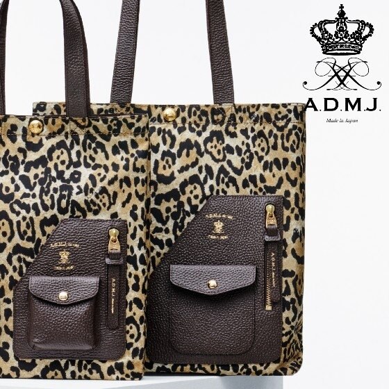 イタリアンナイロン ライダースポケット付きTOTE