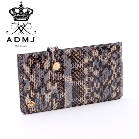 イタリアン スネークレザー スリムウォレット