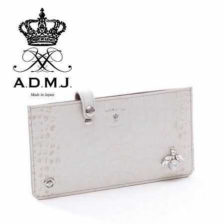 ヒマラヤクロコ型押し スリムウォレット