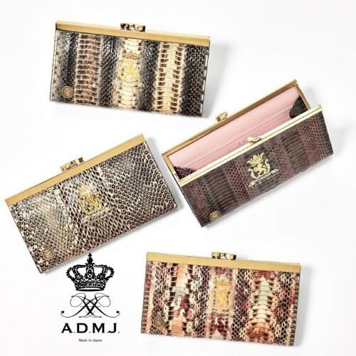 【New】スネークレザーガマグチウォレット