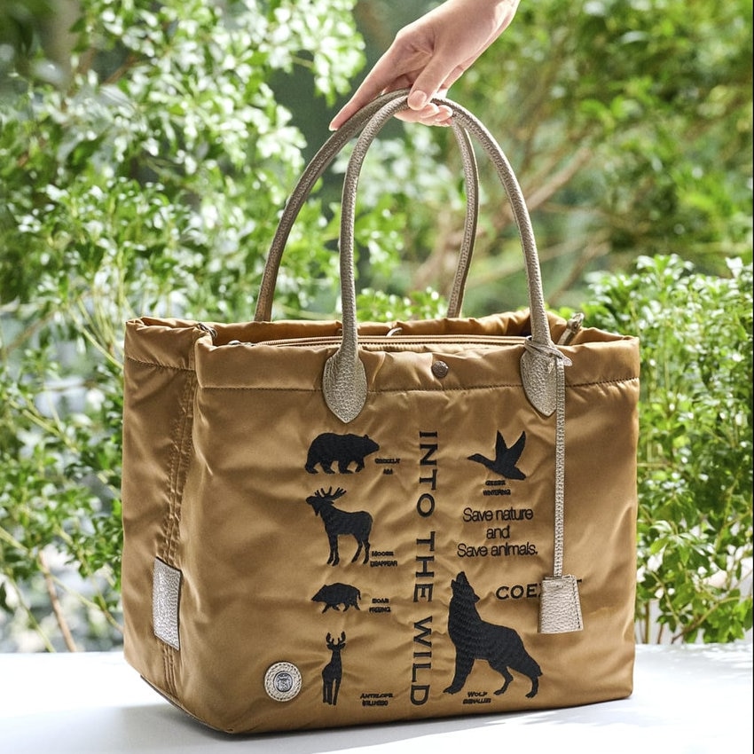 【NEW】2サイズ展開！撥水性が認められた高密度ナイロンで仕立てたキューブトート。