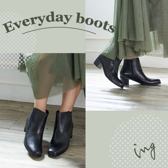 「秋冬ショートブーツ速報」毎日出番が多いのはこのタイプ！