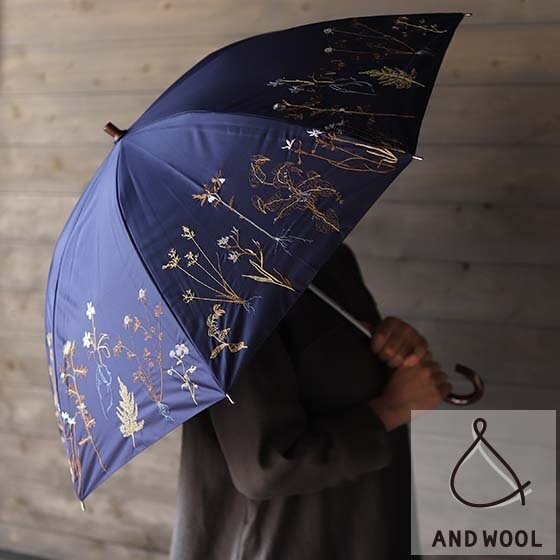 【再入荷】機能に優れた『刺繍の晴雨兼用日傘』