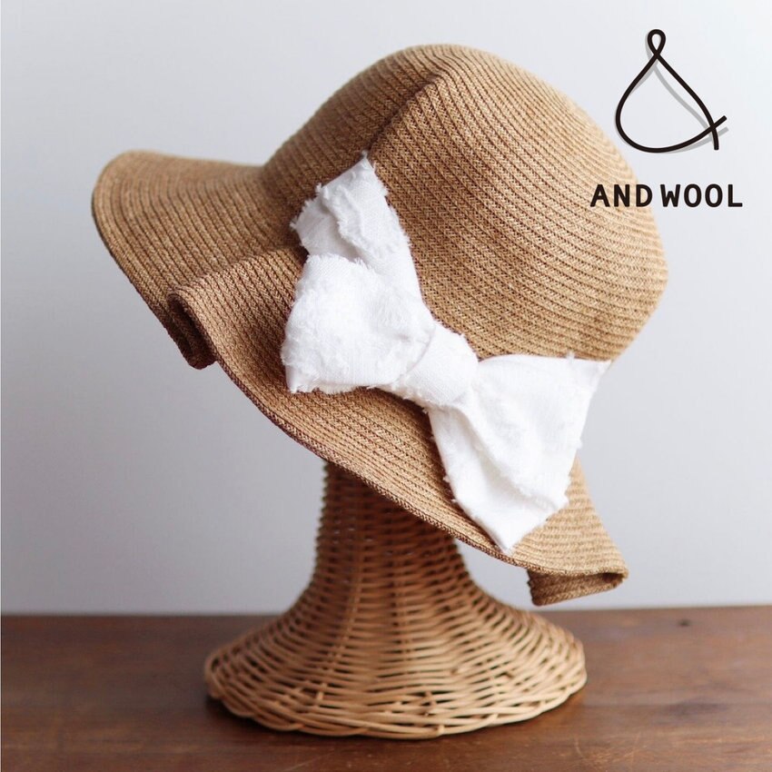 【在庫残りわずかです!!】人気商品「UV紫外線防止加工・ジャカートリボンの帽子」お早めにお求めください