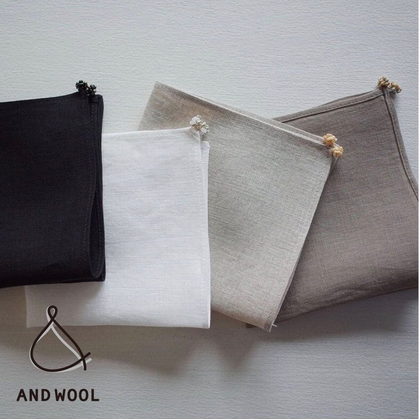 フランスの上質なリネンと国内の高い技術で仕上げた特別なハンカチ【フレンチリネンのハンカチ】