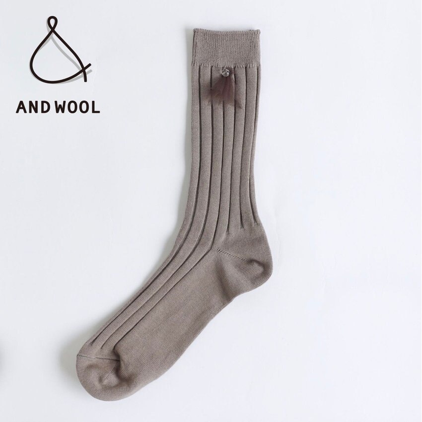 ナチュラルな３カラー展開で大好評【チュールのモチーフ付きコットン靴下】