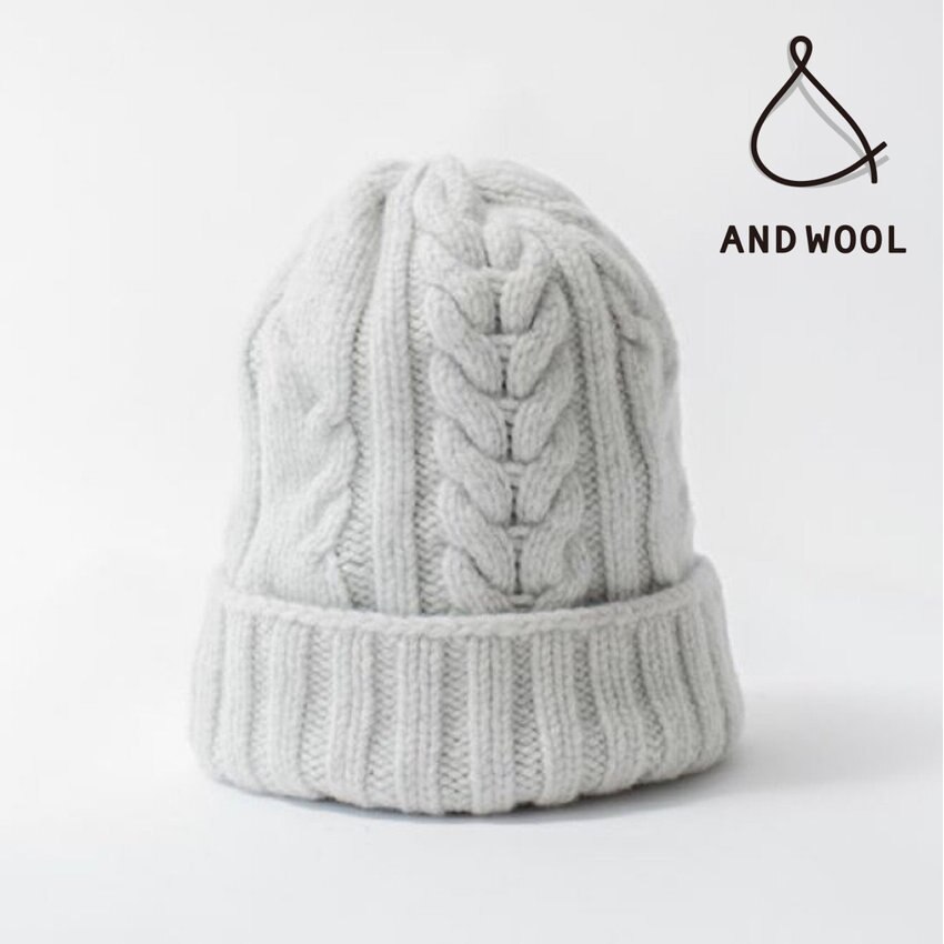 【新色シルバーグレーが登場!!】手仕事で作る「ふっくら盛り上がったケーブル模様」がかわいいニット帽