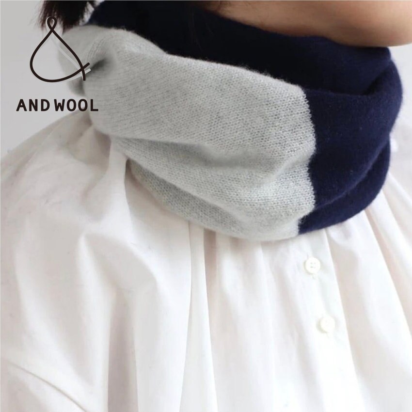 【ホワイトカシミヤ100%シリーズ】今シーズンは「ツートーンカラーのスヌード」がご好評をいただいております!!