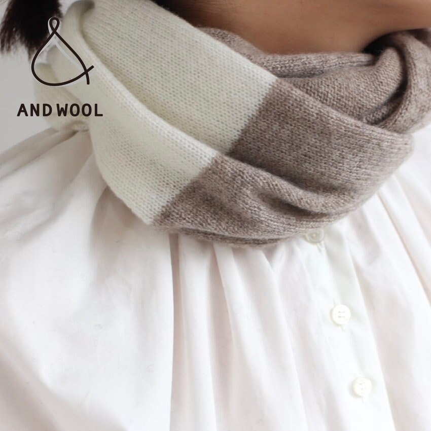 【ホワイトカシミヤ100%シリーズ】今シーズンは「ツートーンカラーのスヌード」がご好評をいただいております!!