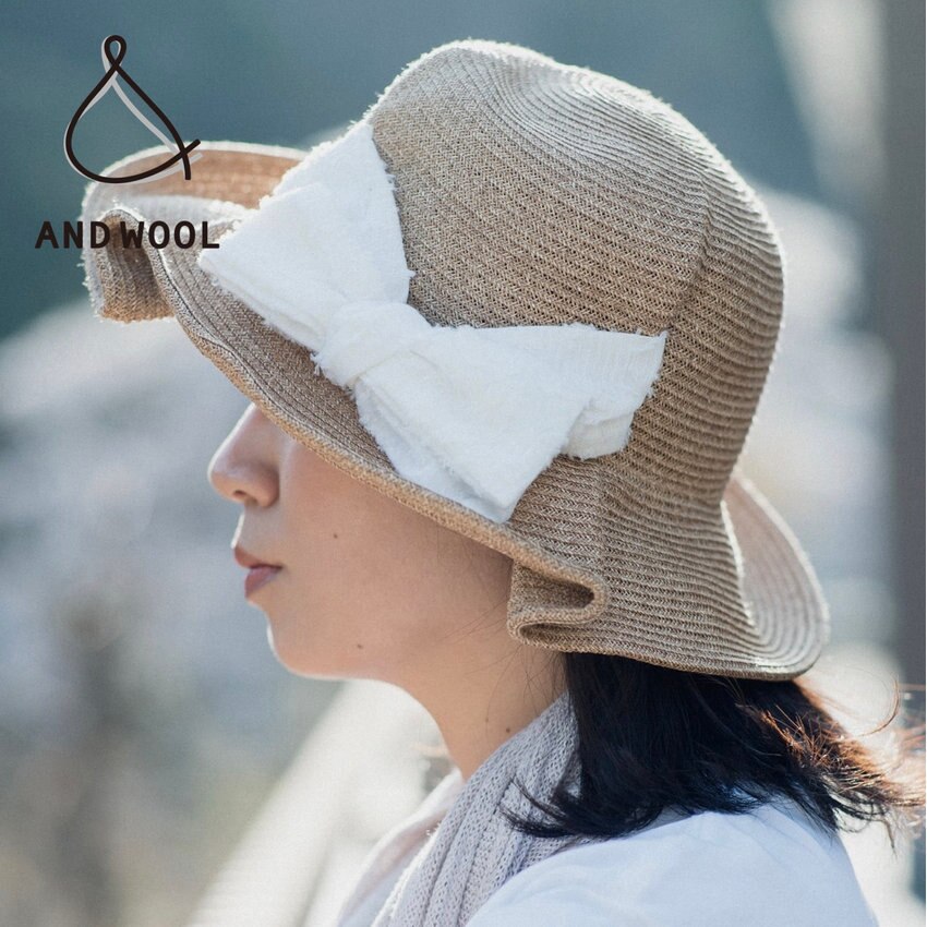【春の日差し対策にもおすすめ!!】品のある春の爽やかな装いとの相性◎「ジャカートリボンの帽子」※UV紫外線防止加工付き