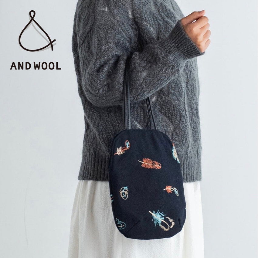 【全カラー再入荷しました!!】春のフォーマルシーンにもおすすめ!!上品で個性的な色使いの「鳥の羽刺繍のミニバッグ」