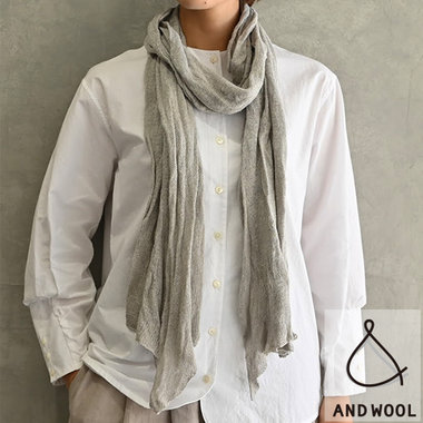 春の装いのアクセントに!!【上質なシルクリネン素材のストール】春の日差しからやさしく肌を守ります