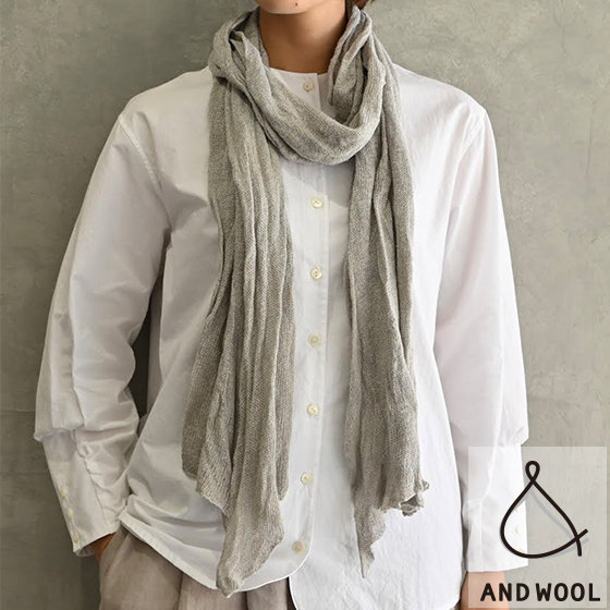 春の装いのアクセントに!!【上質なシルクリネン素材のストール】春の日差しからやさしく肌を守ります