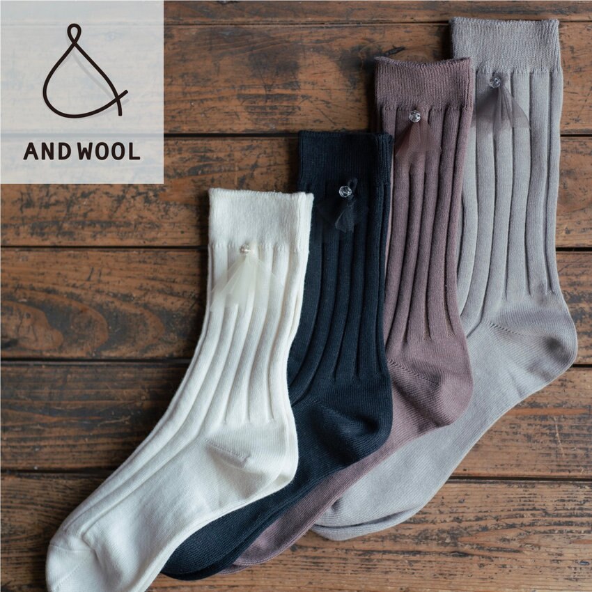 【カラー4色展開】ギフト用にもおすすめ!! しっかりした生地感でオールシーズン快適な履き心地の「コットン靴下」