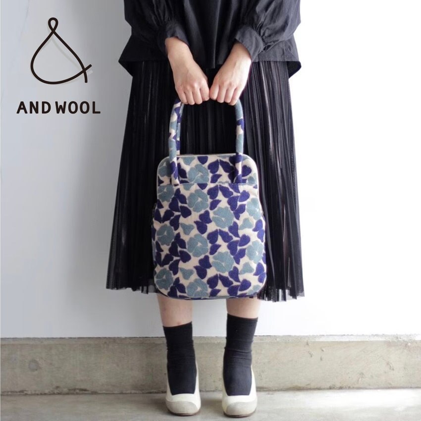 【クラシックな雰囲気が上品で大人かわいい!!】A4サイズも収納可◎「椿刺繍のバッグ」通勤・通学用にもおすすめです!!