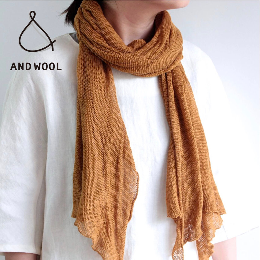 【原料高騰のため在庫分で販売終了!!】高級感が漂うヴィンテージ素材のような風合い「ベルギーリネンサマーストール」