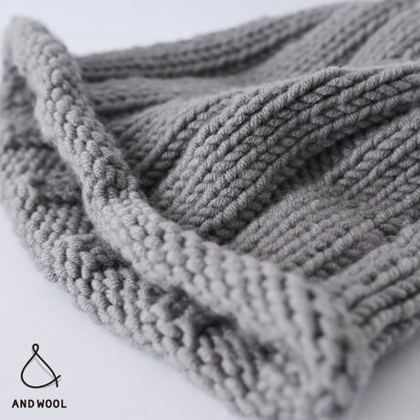 AND WOOL お出かけ小物】こだわりのウール100%毛糸を使用した、ニット
