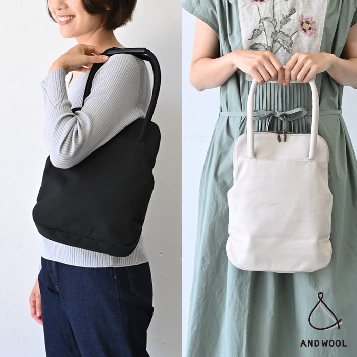 【毎日のお出かけがちょっと特別になる】A4サイズも入って肩かけもOK、上質な帆布生地のスクエアバッグ