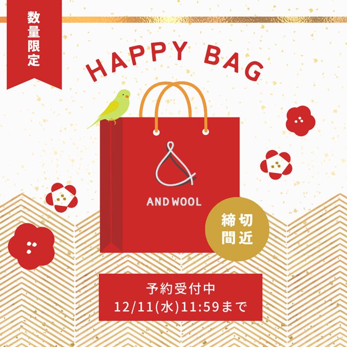 ご予約受付中【2025 HAPPY BAG】ニット初心者さんにも、大切な人への贈り物にも◎ 実は社会貢献にも繋がる素敵なセット