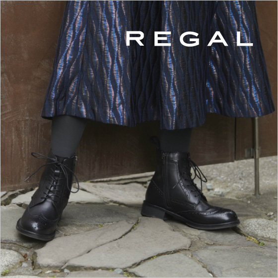 【REGAL】本格派トラッドレースアップブーツ