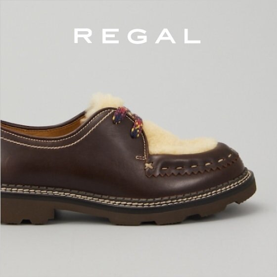 【REGAL】ハンドクラフト感のあるチロリアンタイプシューズ