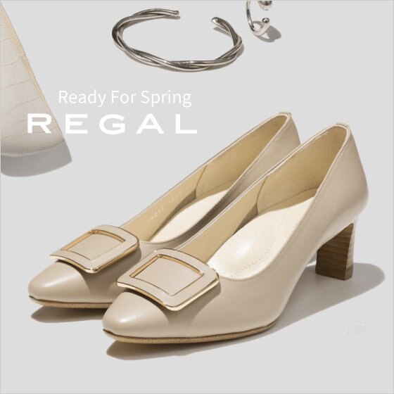-Ready For Spring- REGAL｜バックルパンプス