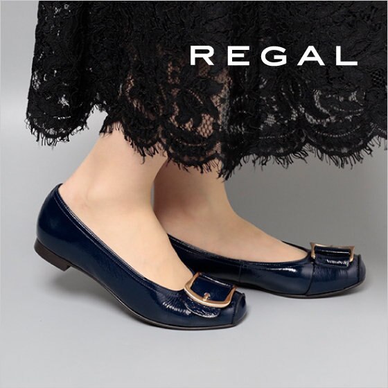 REGAL｜上品で華やかなフラットパンプス