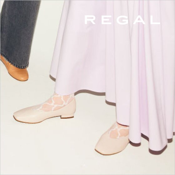 REGAL｜シックでモードなフラットシューズ