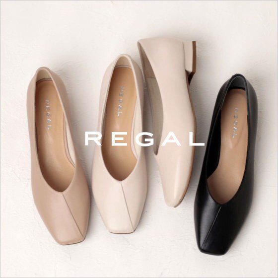REGAL｜斜め切り替えデザインカッターシューズ