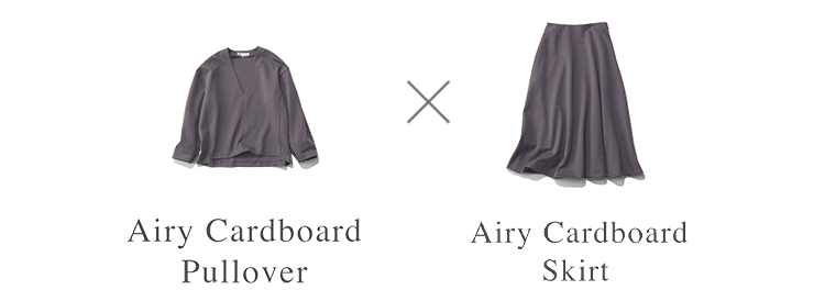 Airy Cardboard Pullover Airy Cardboard Skirt