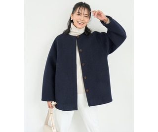 ノーカラーコート