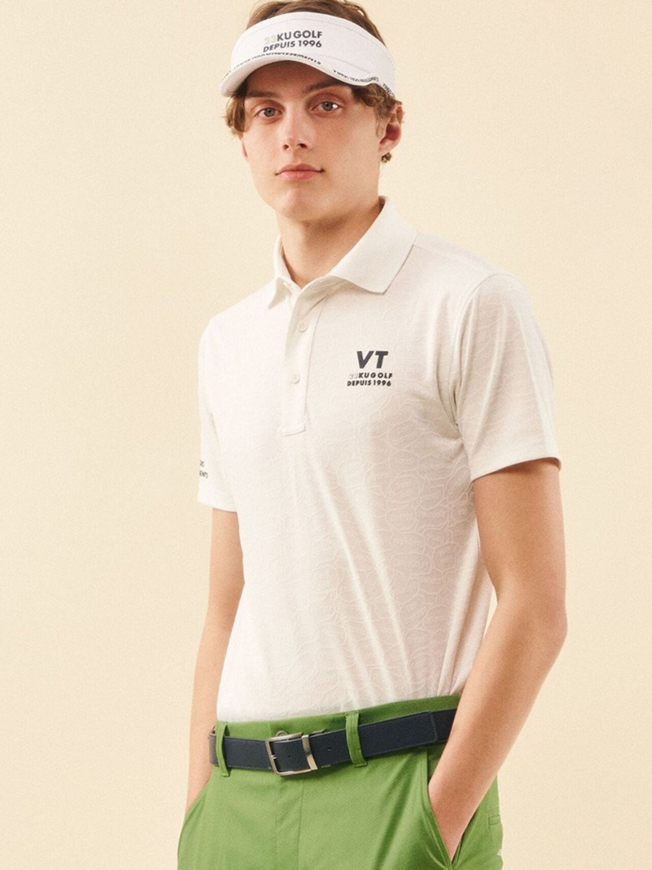 ＹＥＬＬ柄ジャガード ポロシャツ