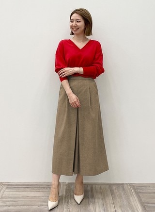 ウーリッシュフラノタックガウチョ パンツ