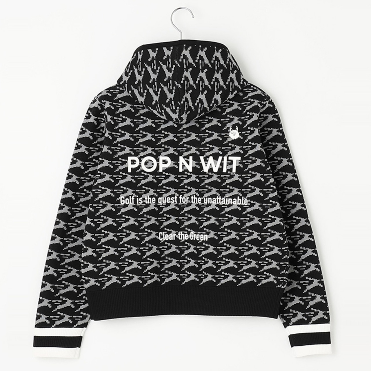 ニット,セーター,ゴルフウェア,レディース,秋冬,PW,おしゃれ,軽量,ゴルフニット,ブラック