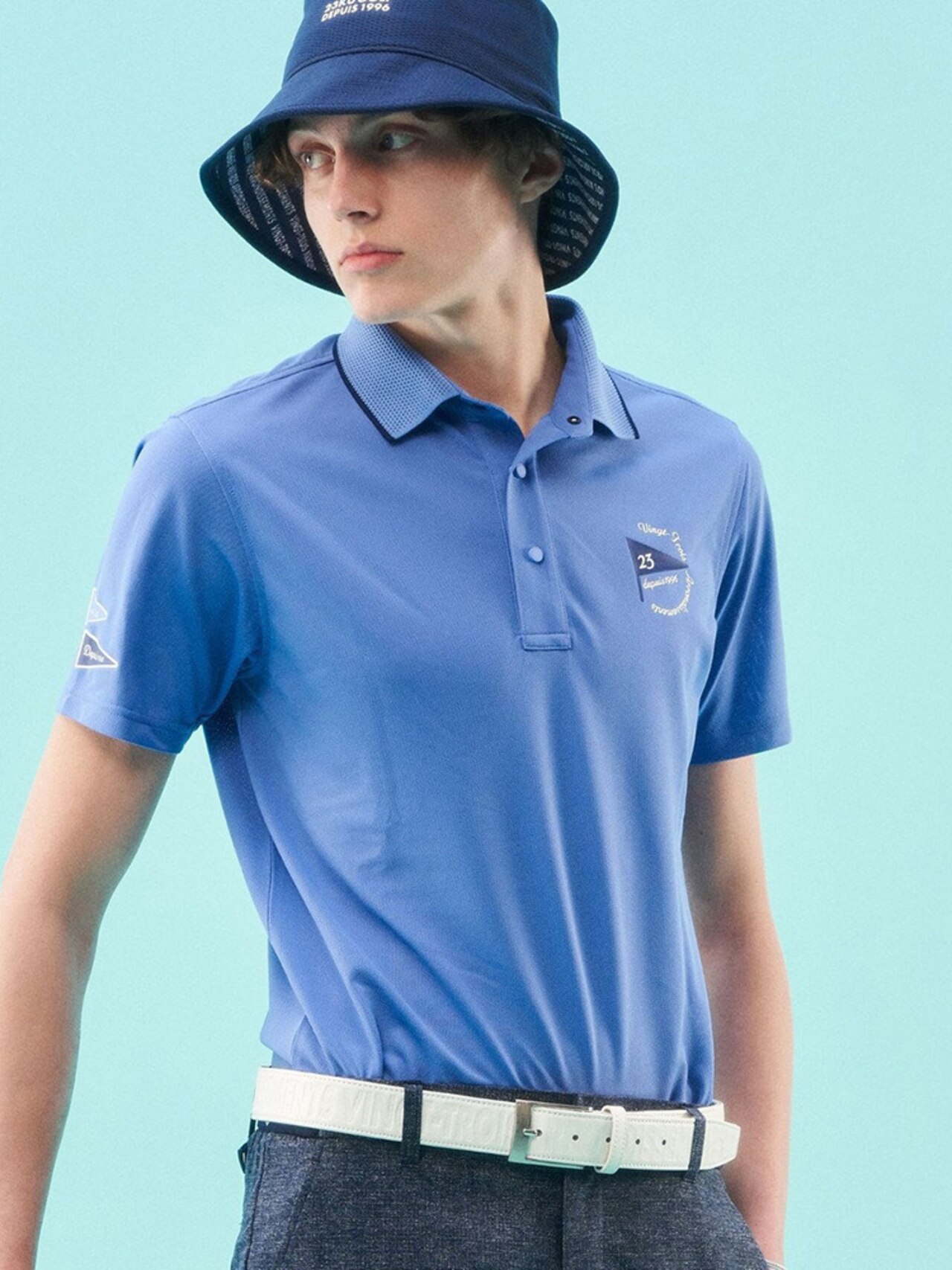 ストレッチメッシュ ポロ