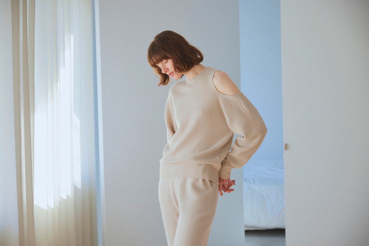 Luxury but relaxing 上質なニットで表現するリラックスムード