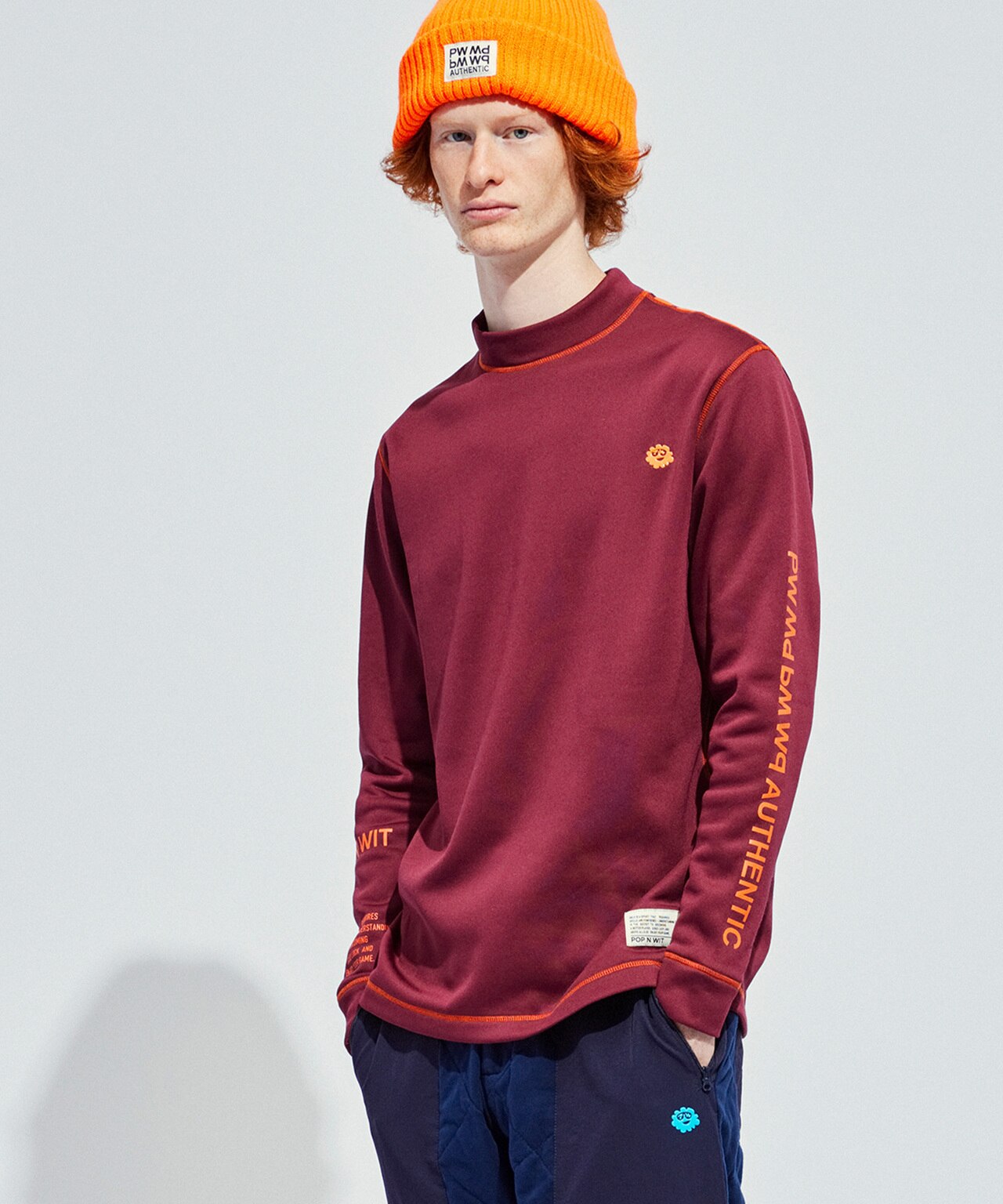 PWCIRCULUS,ピーダブ,PW,ゴルフウエア,おススメ,MENS,裏起毛カットソー,ゴルフカットソー,クリスマスギフト,プレゼント選び,ゴルフプレー