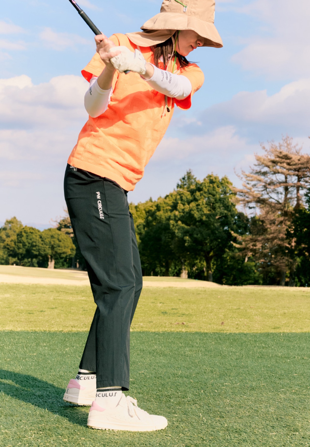 PWCIRCULUS,ピーダブ,PW,ゴルフウェア,パンツ,ゴルフパンツ,ボトム,WOMENS,LADIES,2026春夏,新作ウェア,機能性,ベーシック,スレート,ゴルフ