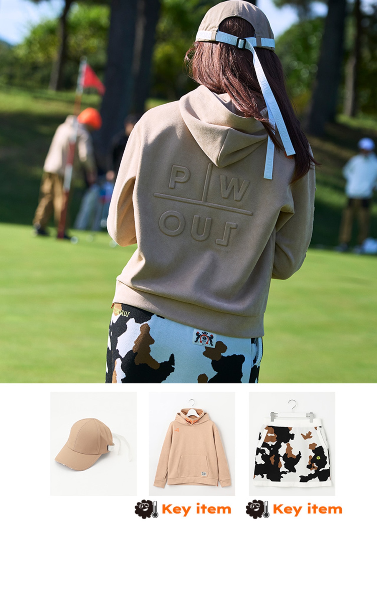 PWCIRCULUS,ゴルフウエア,気温別コーディネートの画像, 今の着こなし20℃~15℃コーデ2,レディースコーディネート,バックショット