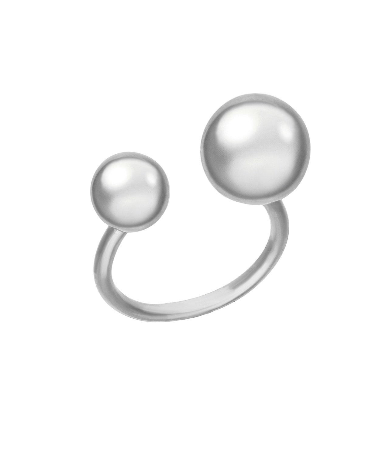 【AFFECT】ダブルボールリング シルバー