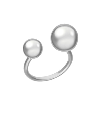 【AFFECT】ダブルボールリング シルバー